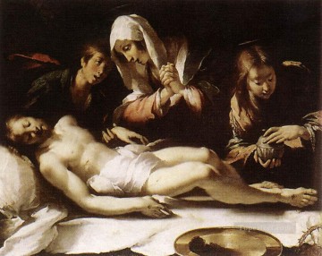 italian Painting - Lamentation Over The Dead Christ Italian Baroque Bernardo Strozzi